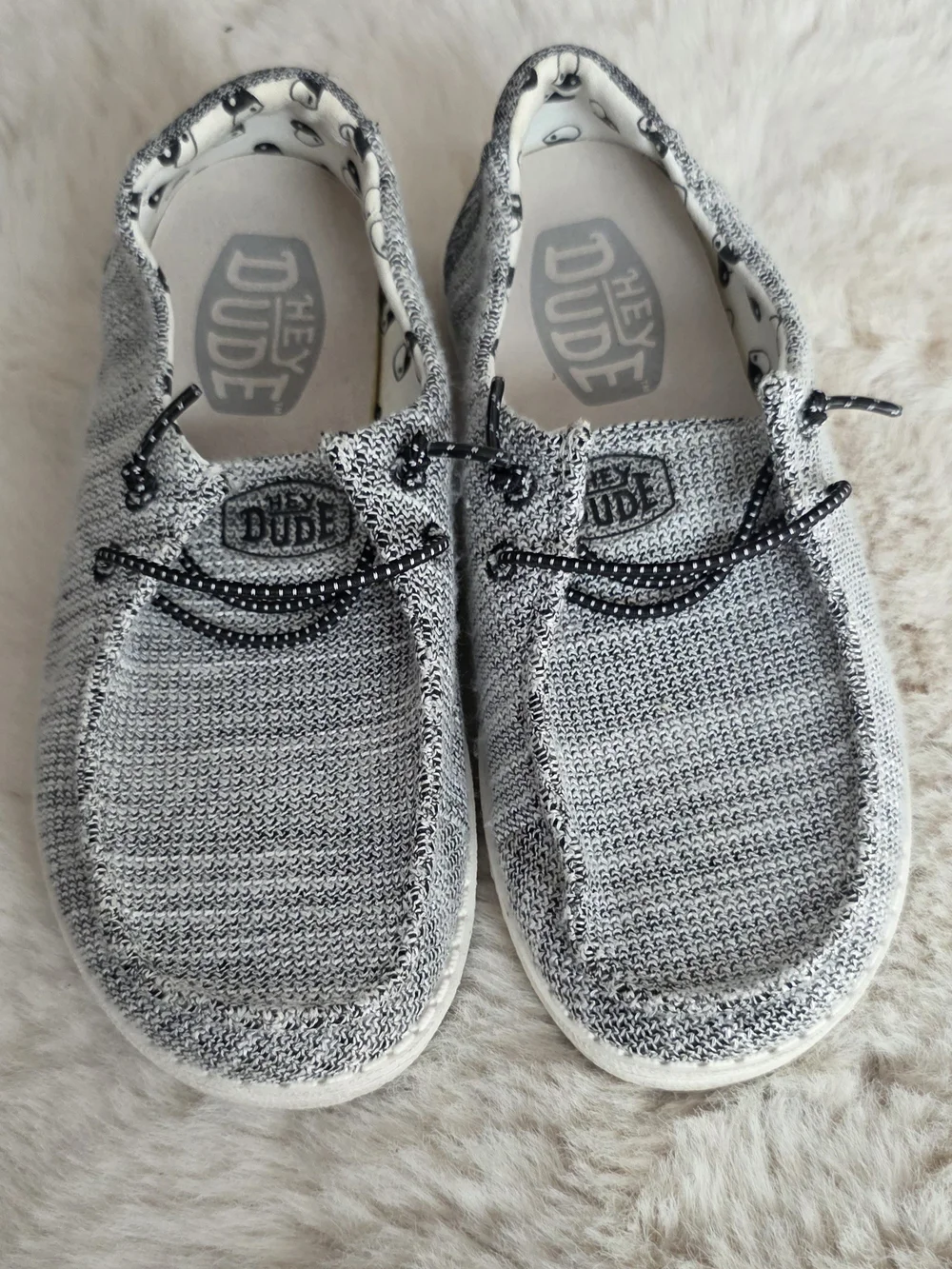 Hey Dude Wally Knit Slip-On Shoes in Gray